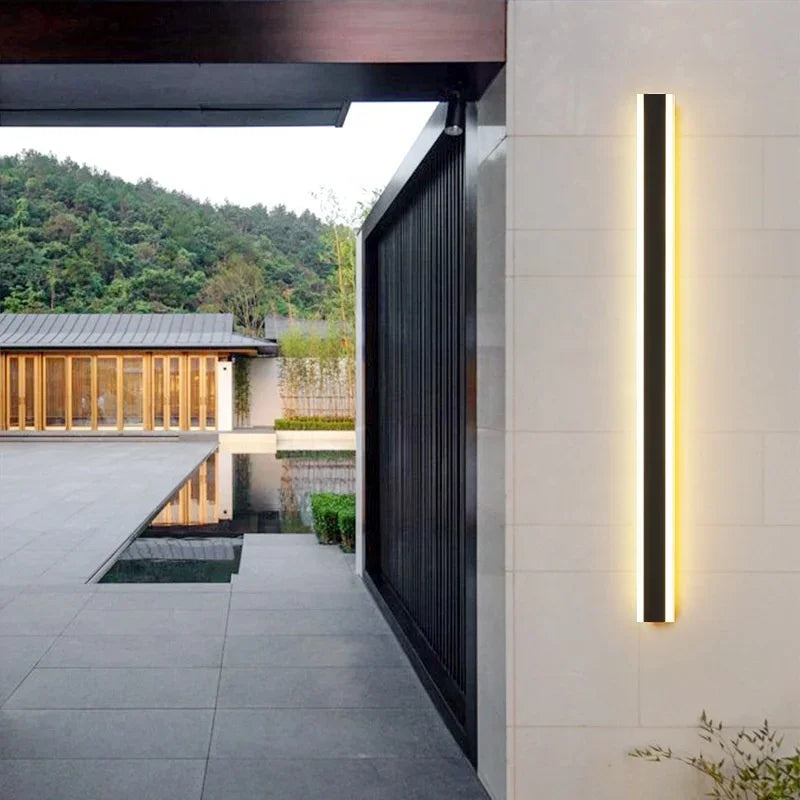 Solar Led Wall Light Outdoor Waterproof IP65 Long Lamp Garden Porch Zpaxo