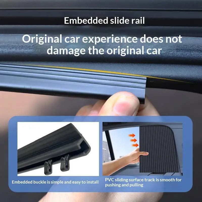 2-Pack Car Side Window Sun Shade – UV Blocking Foldable Curtain