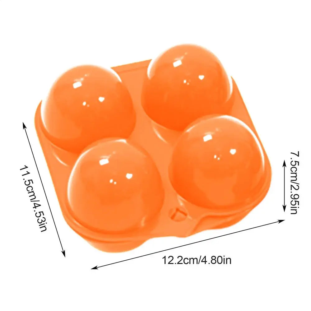 Camping Egg Holder – 2/4/6/12 Grid Portable Storage Box Camping Egg Container Zpaxo 4 Random color
