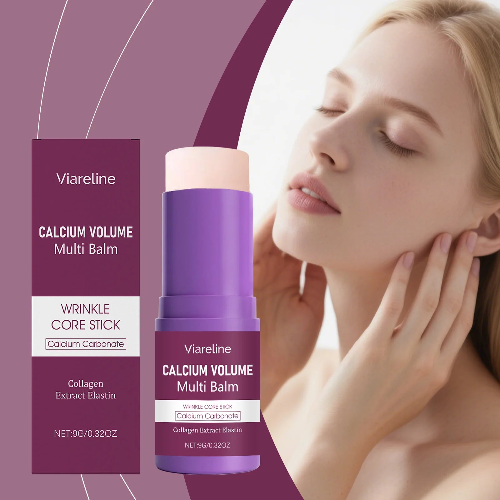 Viareline Anti-Aging Face Balm Stick – Hydrating & Firming Anti-Aging Face Balm Zpaxo