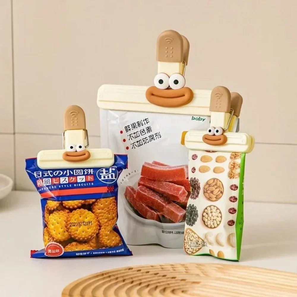 Creative Face Bag Sealing Clips – Fun Food Storage Clips
