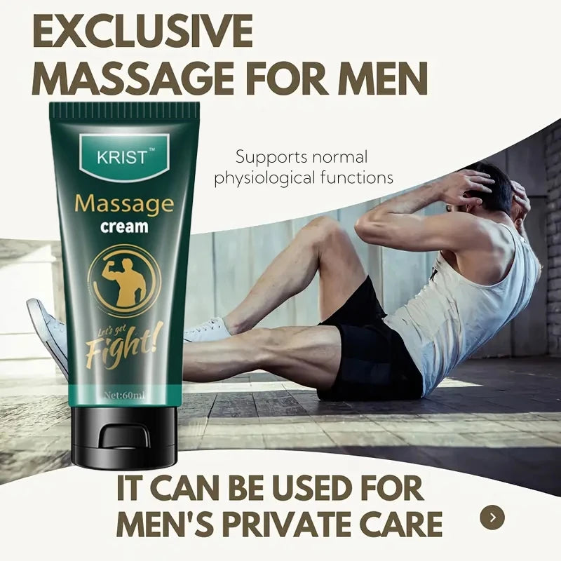 Men's Massage Cream for Intimate Experience Interactive Relaxation Fast Absorption Non-Greasy Promotes Bonding And Comfort Zpaxo