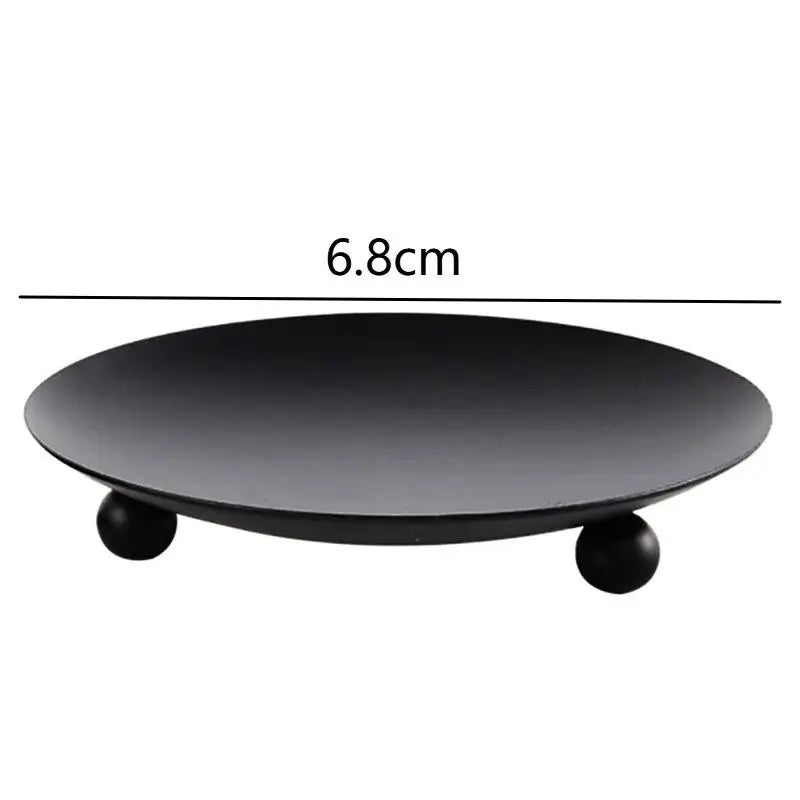 Iron Candle Holder Base Modern Geometric Metal Candle Rack for Minimalist Living Dining Room Decoration Zpaxo S1