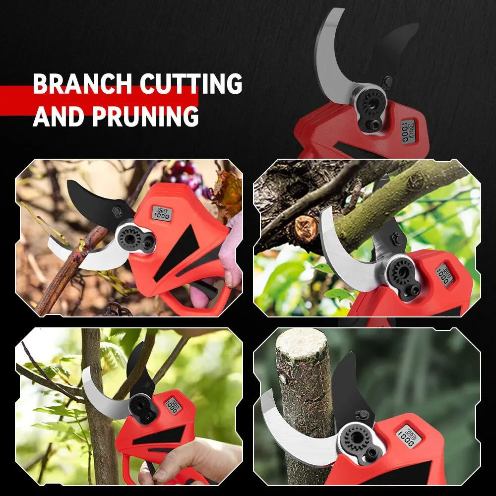 Brushless Electric Scissors Cordless Pruning Shear Tree Garden Cutter