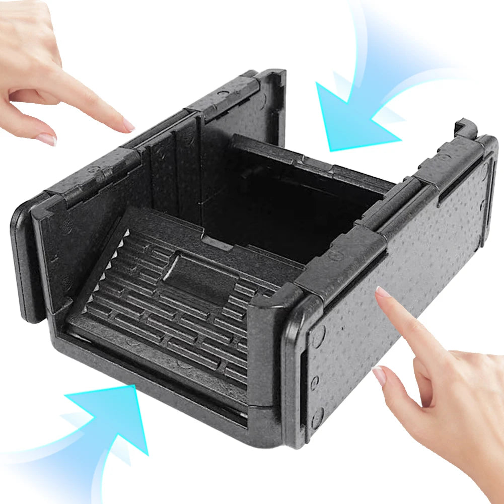 Insulated Food Carrier Box EPP Large Capacity Foldable Thermal Zpaxo