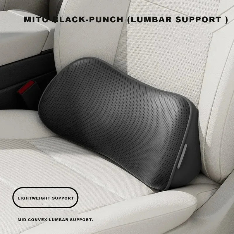 Memory Foam Lumbar Support Pillow – Car Seat & Office Chair
