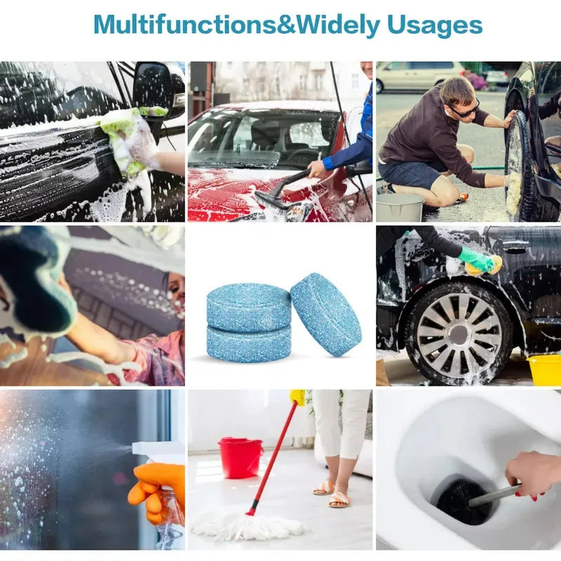 Windshield Wiper Effervescent Cleaning Tablets 10/30/60 Pack