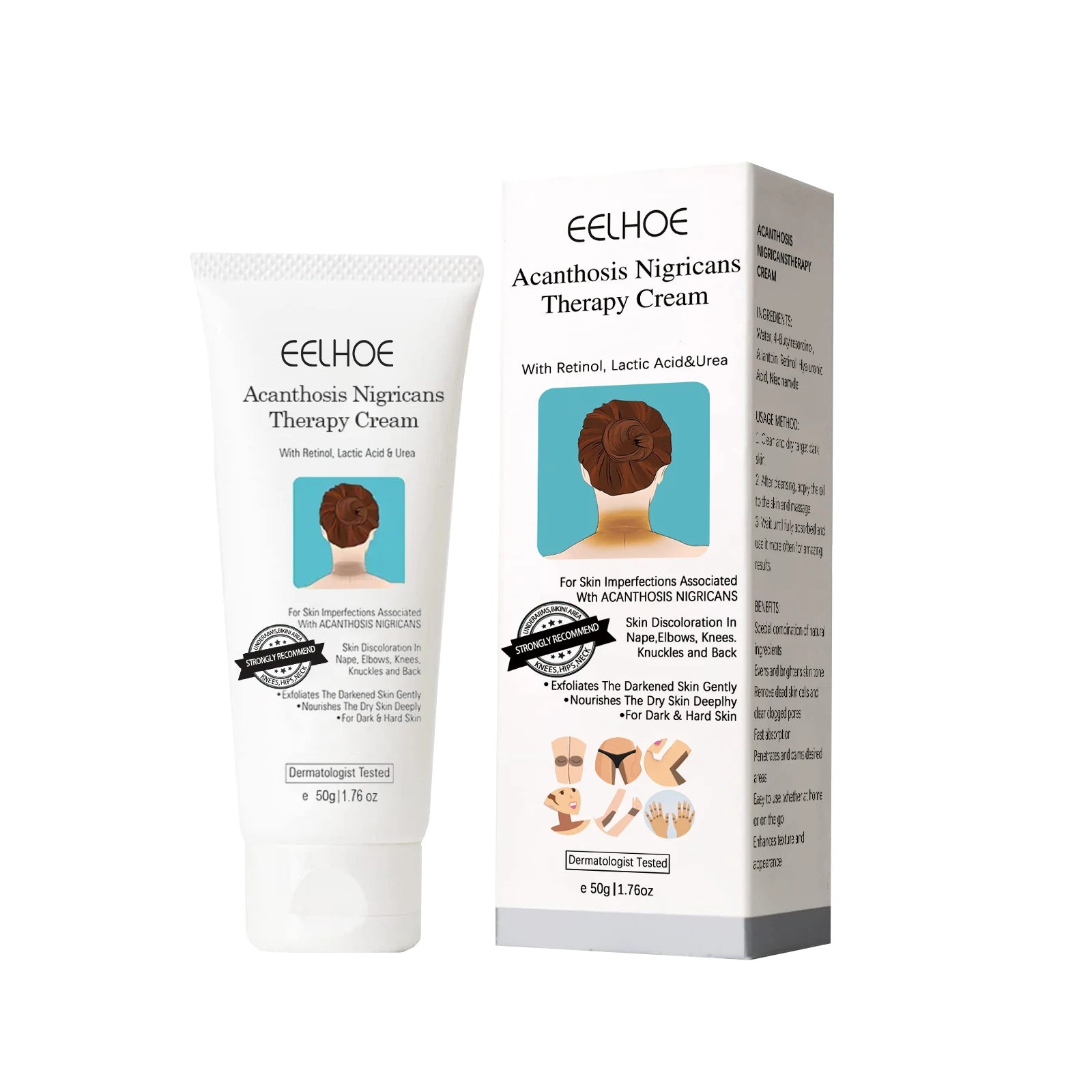 EELHOE Whitening Cream – Body Brightening for Dark Skin Skin Brightening Cream Zpaxo 50g