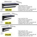 Waterproof Solar Outdoor Garden Lights Bright Aluminium LED Motion Zpaxo Black-1PCS 24-LED White 6000K China Mainland