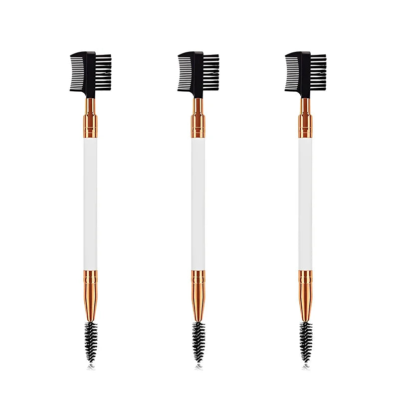 Double Ended Wood Handle Eyebrow Brush Eyelash 1 Professional Makeup