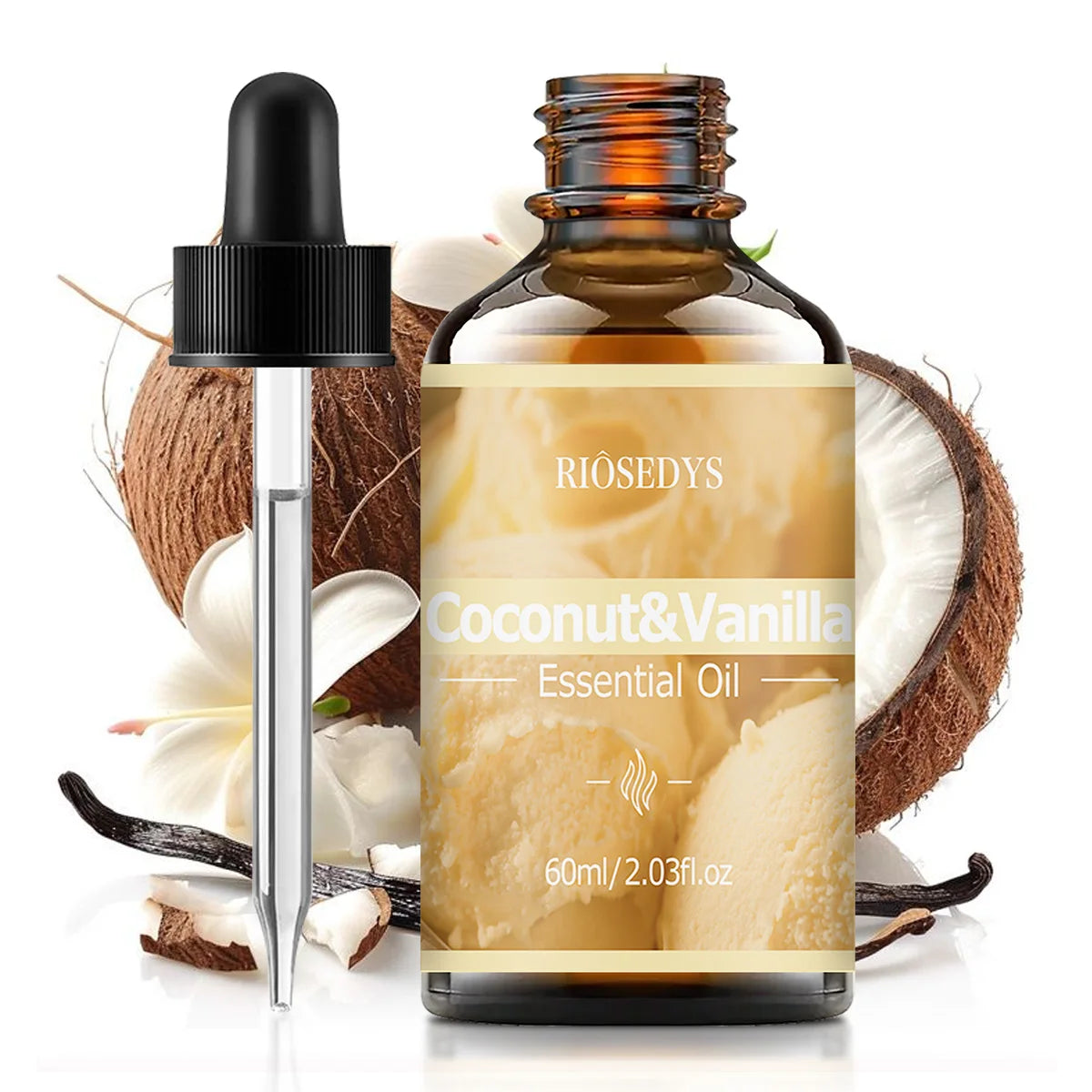 COCONUT VANILLA ESSENTIAL OIL Moisturizing Nourishing Massage Zpaxo 60ml COCONUT VANILLA Other