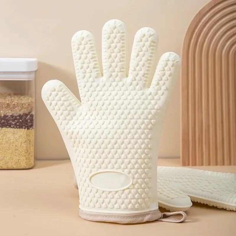 Heat Resistant Silicone Oven Mitt Thickened Anti-heat Hand Cover