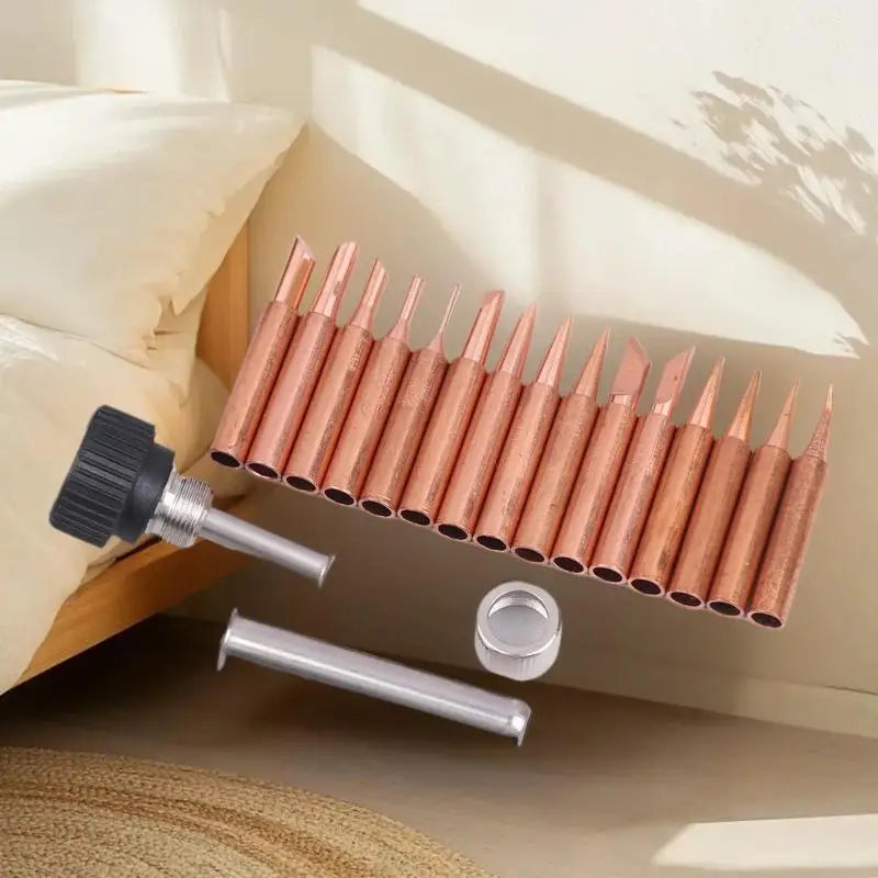 Durable 900 Pure Copper Non-magnetic Soldering Tip Electric Iron Zpaxo