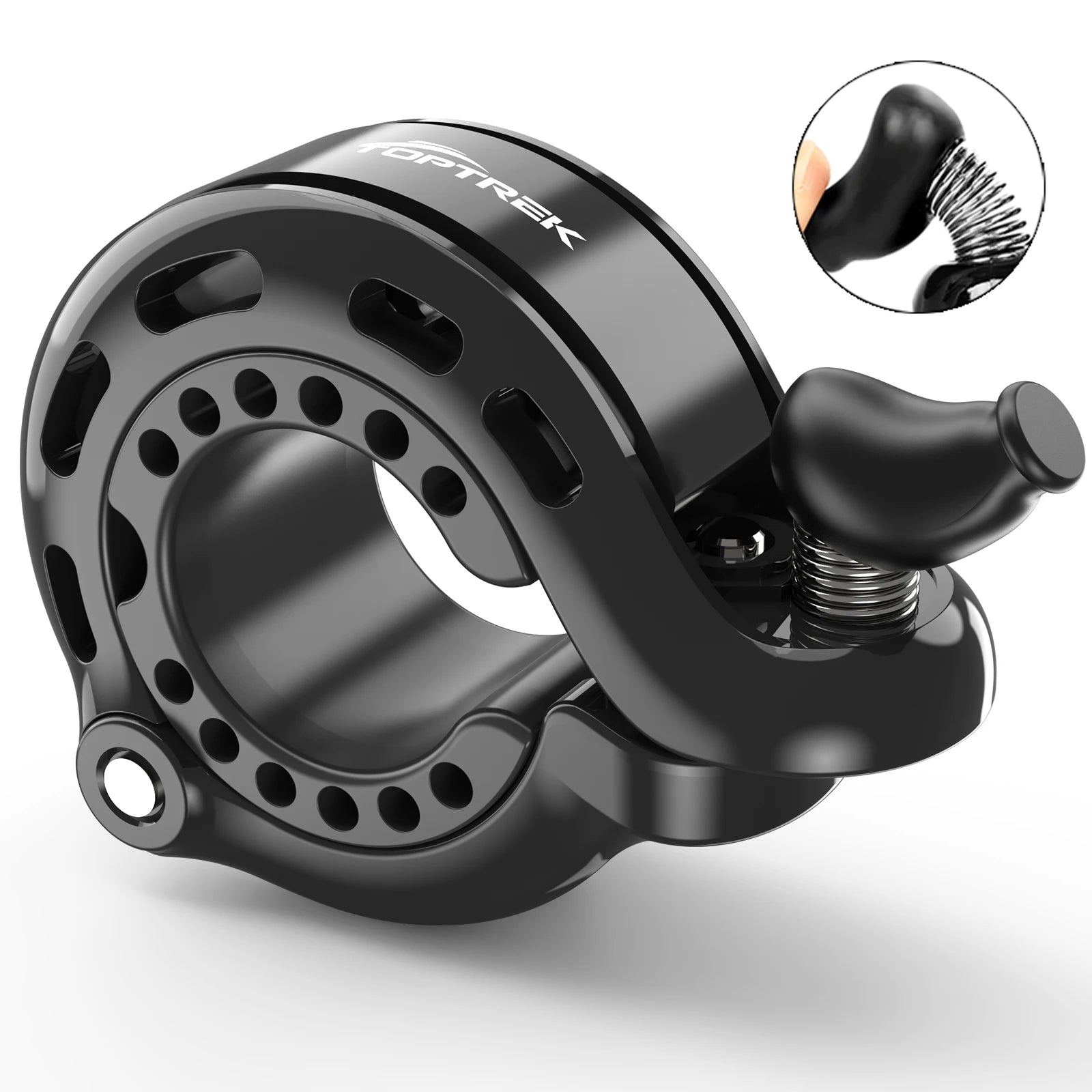 New Upgrade Bicycle Bell 110dB Crisp Sound Bicycle Horn Safety Warning Mini Bell MTB Outdoor Bike Accessory Scooter Bike outdoor Zpaxo black 03