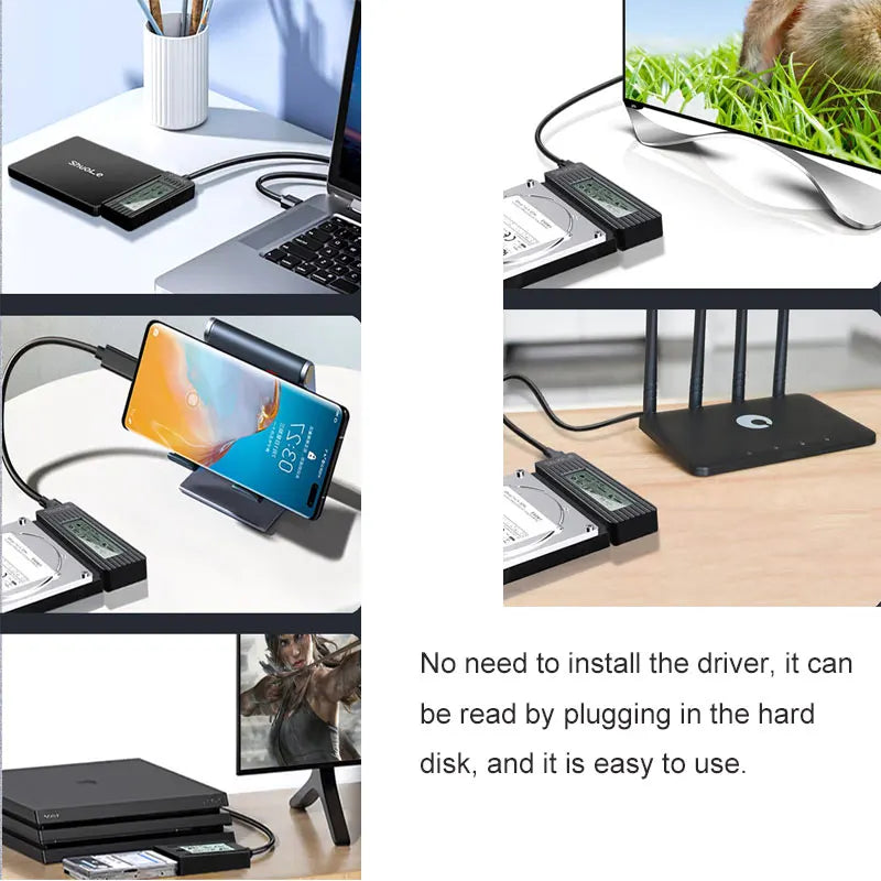 USB to SATA Adapter Converter Cable USB 3.2 3.0 to SATA Converter for 2.5 Inch SSD HDD Hard Drive External adaptador Accessories Zpaxo