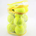 Massage Pressure Relief Ball Solid Color High Elasticity Entertainment Tennis Training Competition Specific Pressure Tennis Zpaxo Yellow 12pcs1set