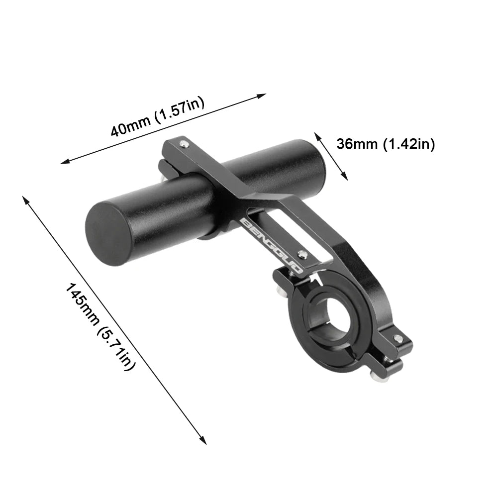 10 Bike Handlebar Extender Extension Light Lamp Computer Phone Mount