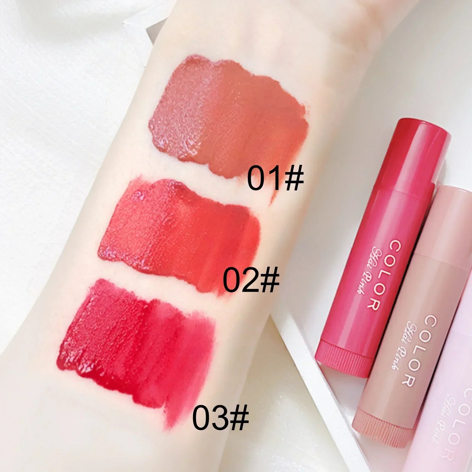 Moisturizing Lipstick Lip Balm Waterproof Nourish Non-greasy Gloss