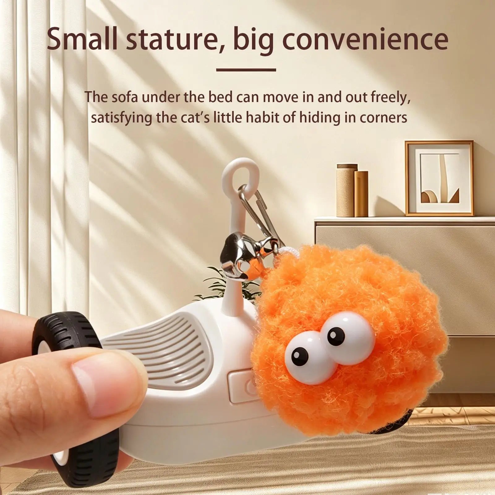 Indoor Cat Toy Car Rechargeable LED Red Light Automatic Interactive