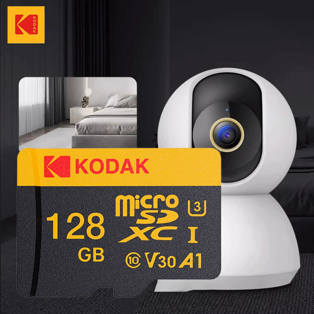KODAK Micro Card Driving Recorder 128GB Micro SD Memory Card For Mobile Phone PC Earphone Speaker HD Camera Game Switch Zpaxo Default Title