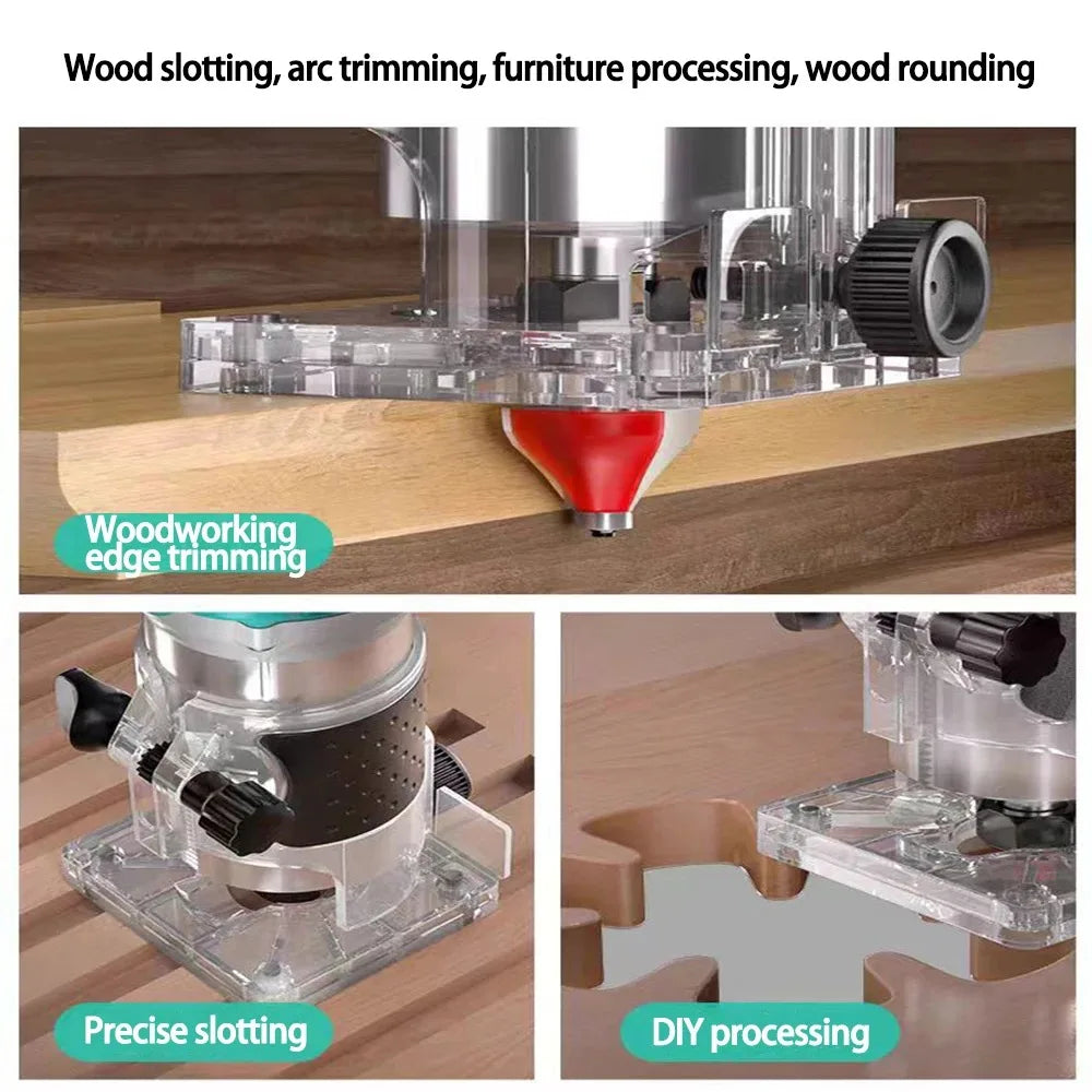 Brushless Electric Trimmer Woodworking Trimming Machine Wood Router