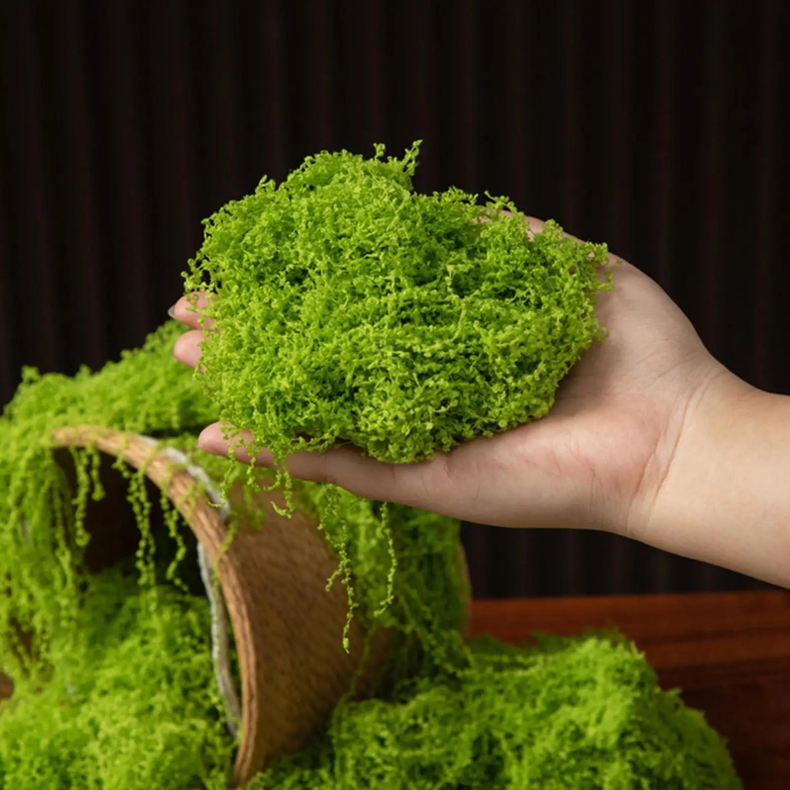 Artificial Moss Crafts Realistic Faux Greenery Fake Green Terrarium