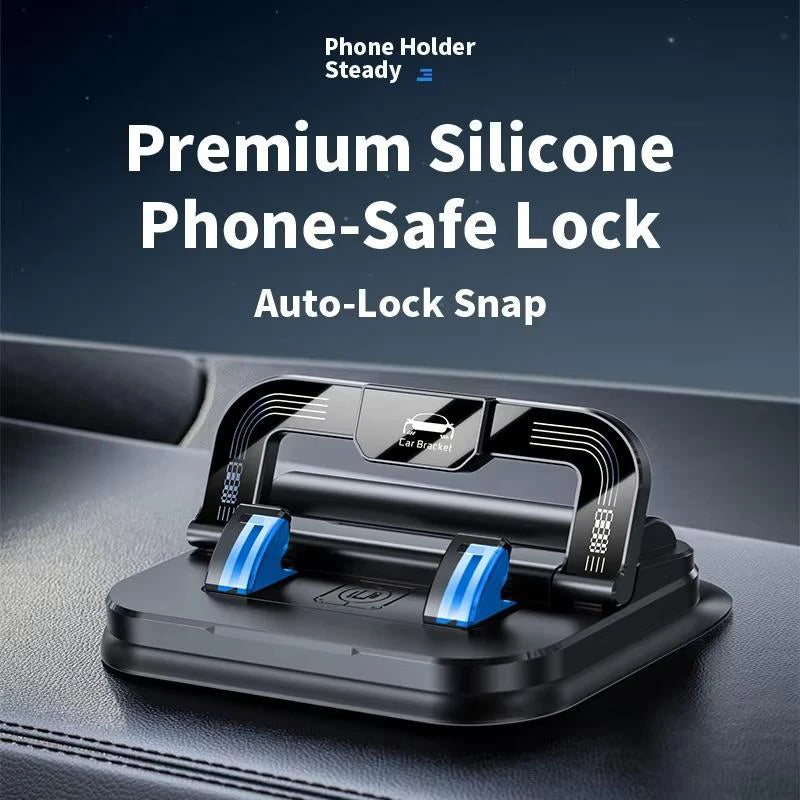 2 in 1 Car Phone Holder With Number Plate Multi Phone Holder Adhesive Stable Anti Shake Car Dashboard Navigation Bracket Zpaxo