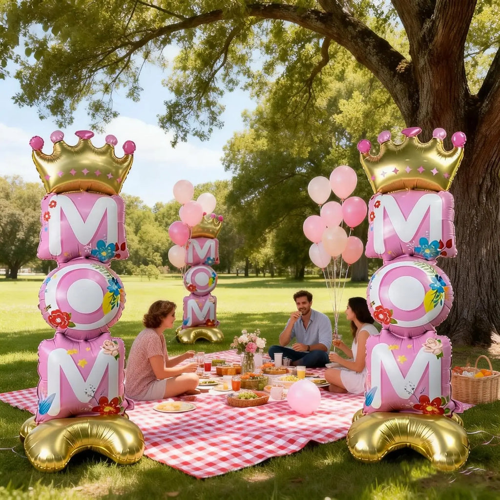 Happy Mother's Day Balloons Eye-catching Standing Decor Home Party