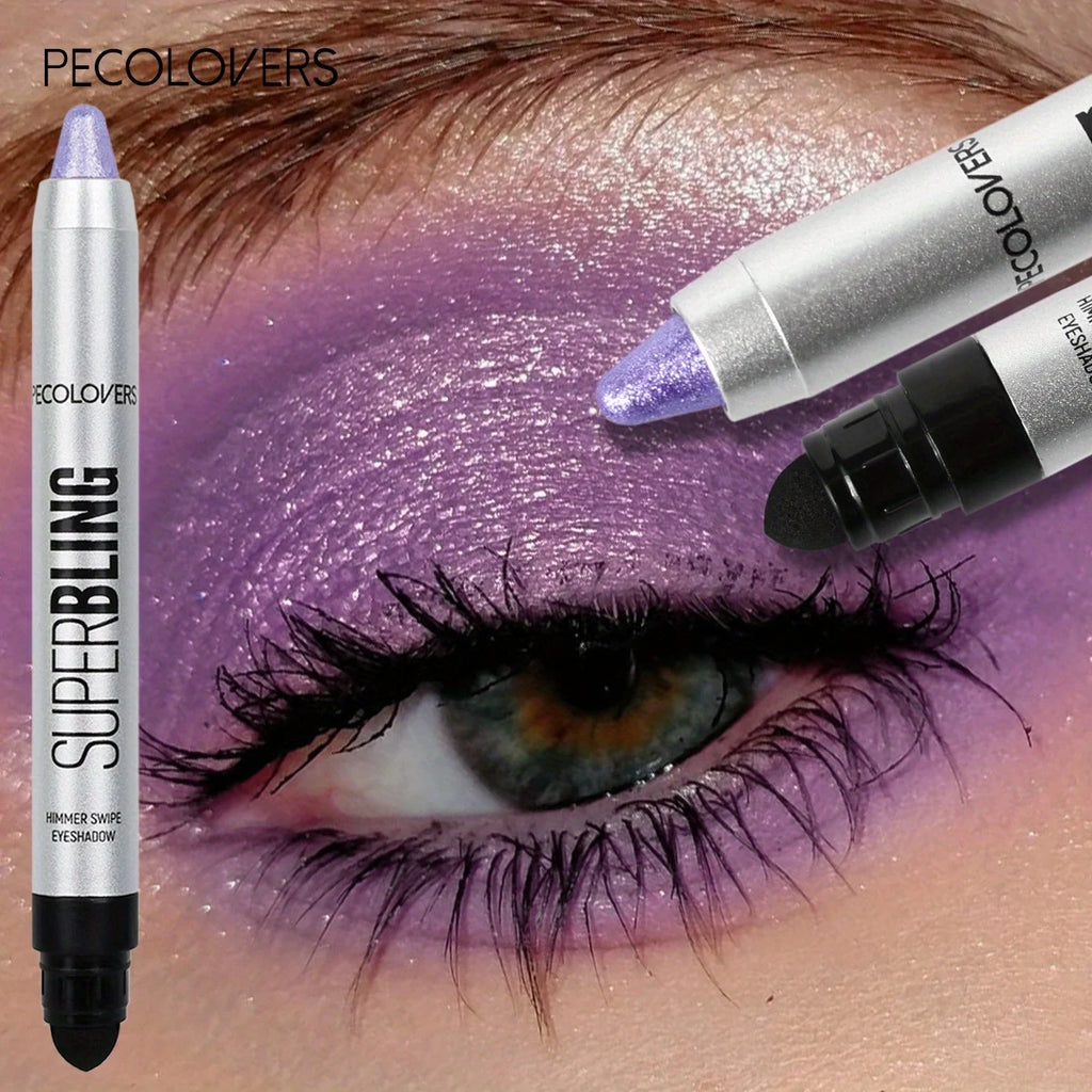 Pearlescent Eye Shadow Stick Long-lasting Shimmer Pigment Blue Purple Colorful Eyeshadow Pencil Colorful Eye Makeup Zpaxo