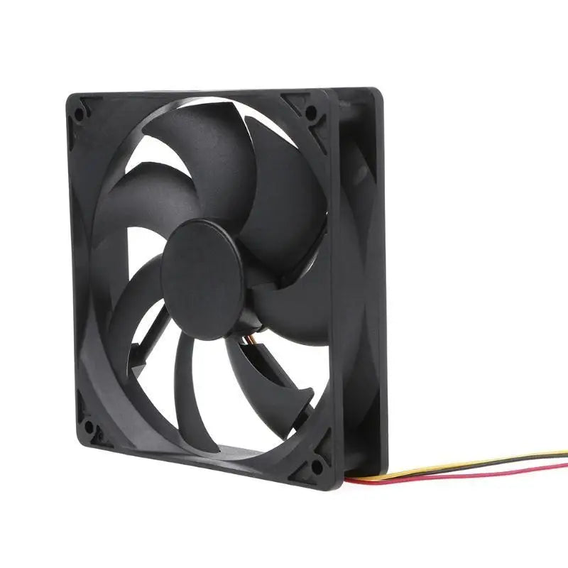 652F 12V Cooling Fan 12025 12cm Radiator Fan Large Air Volume Cooler Silent Fan 7 Blade Zpaxo