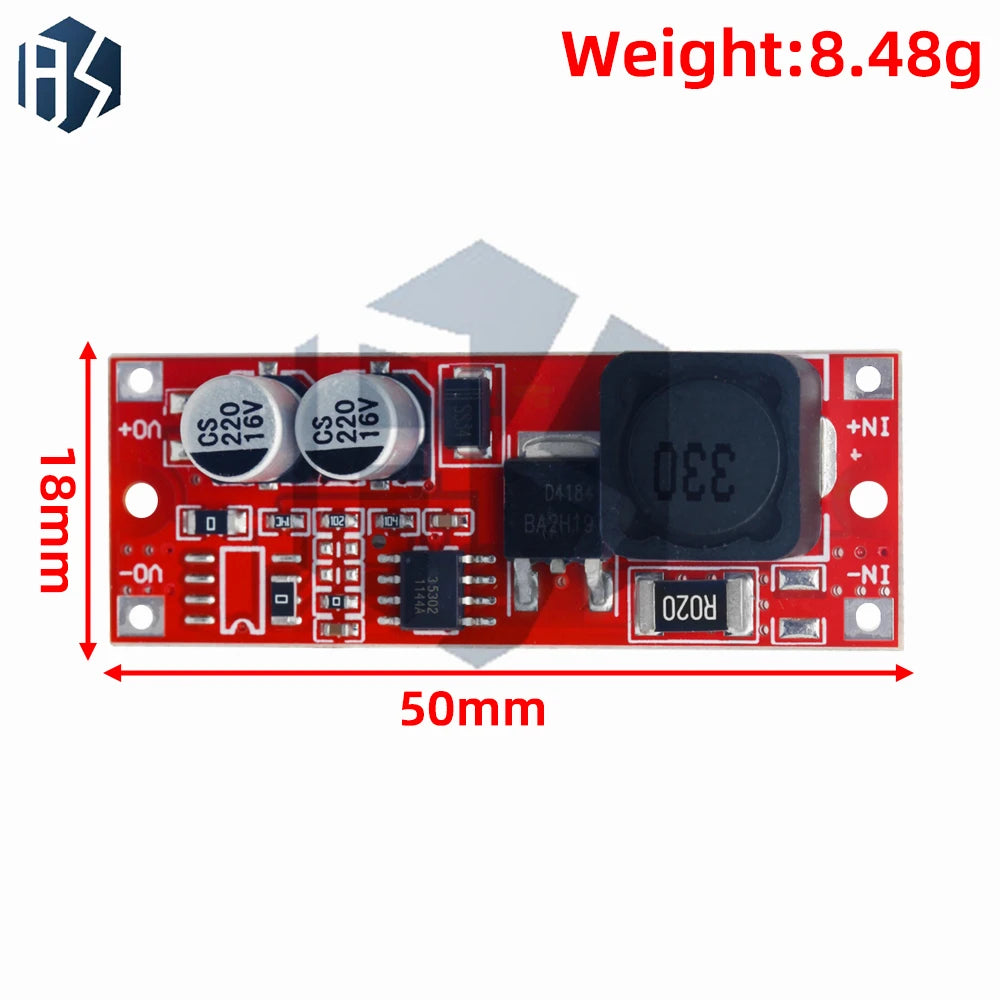 3.7V-5V to 9V/12V/15V 1A DC-DC Step-Up Boost Module Non-Isolated Voltage Regulator for DIY & Automotive Zpaxo