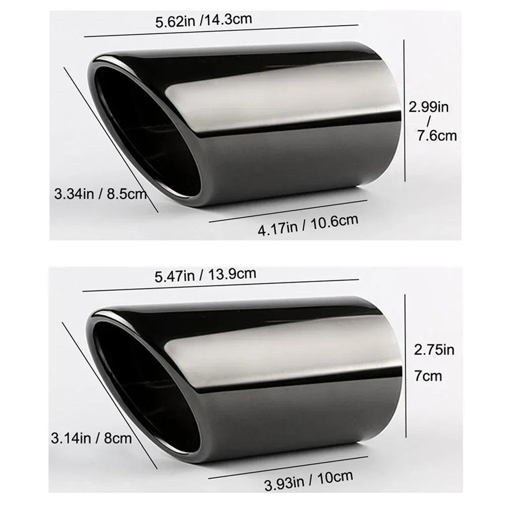 Stainless Steel Exhaust Muffler Tips – Audi A3 A4 VW Passat