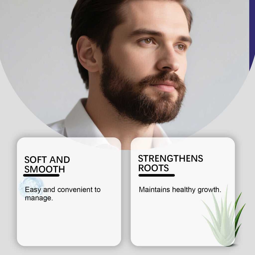 Men's Beard Care Balm – Softens Beards, Deep Nourishment, Soothes Redness, Non-Irritating, Suitable for Sensitive Skin Zpaxo