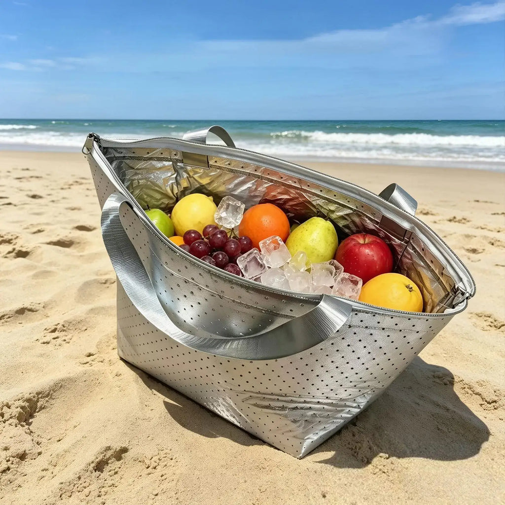 Insulated Bag Reusable Portable Waterproof Aluminum Foil Picnic