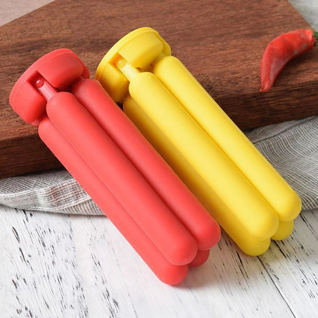Silicone Trivet Heat-resistant Cross Pan Holder Folding Pot Kitchen