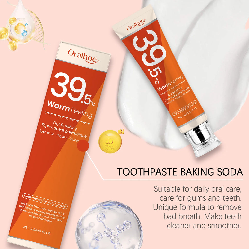 Heat-Sensitive Toothpaste Removes Stains,Plaque Removal,Inhibits Calculus,Refreshes Breath,Whitens,Protects Enamel,Oral Care Zpaxo