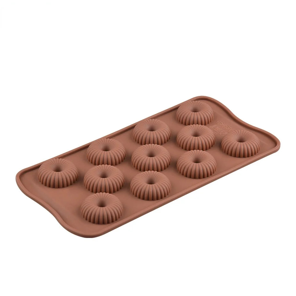 3D Mini Spiral Shape Silicone Cake Mold Mousse Dessert Baking Chocolate Donuts Bakeware Pastry Mould Zpaxo
