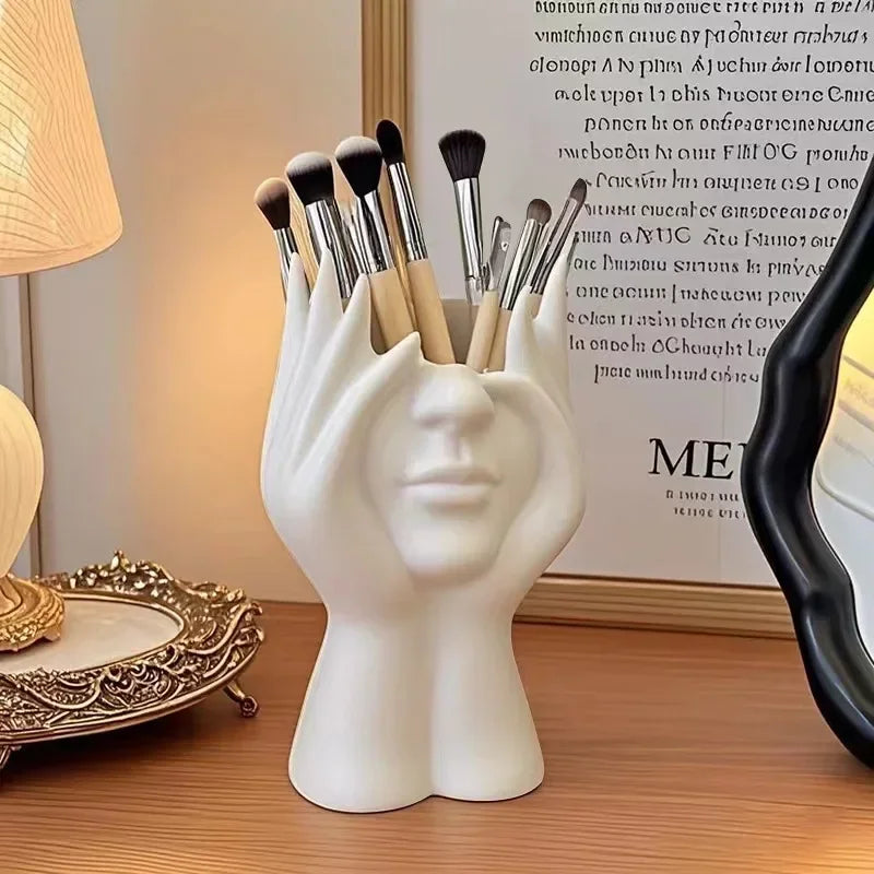 Human Body Art Silicone Pen & Makeup Brush Holder | Desk Organizer Desk Organizer Zpaxo