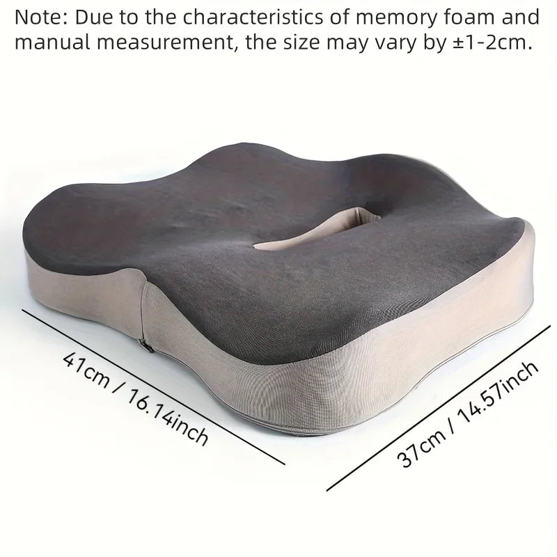 Memory Foam Seat Cushion – 3D Ergonomic Coccyx Support Ergonomic Seat Cushion Zpaxo