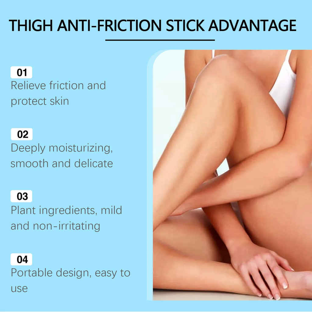 Jaysuing Thigh Smooth Anti-Friction Cream Stick Reduce Friction Reduce Inflammation for Running Cycling Anti Sweat Skin Cream Zpaxo