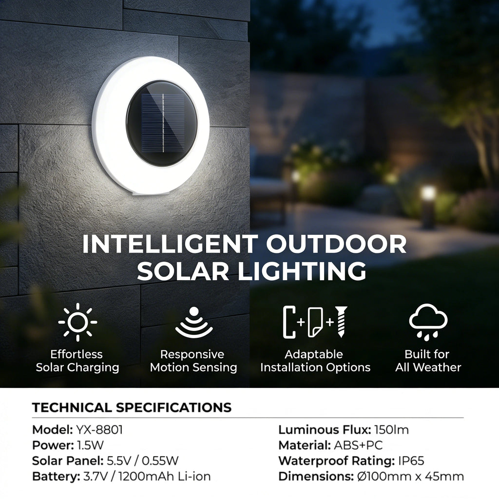 Indoor Sensor Light 8 20 LED Solar Flood Outdoor Waterproof Motion Zpaxo