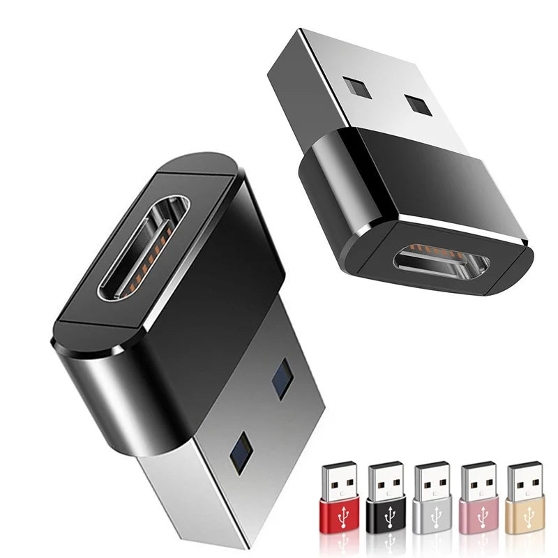 1- USB C OTG Adapter USB-A Male Type-c Female Converter Connector