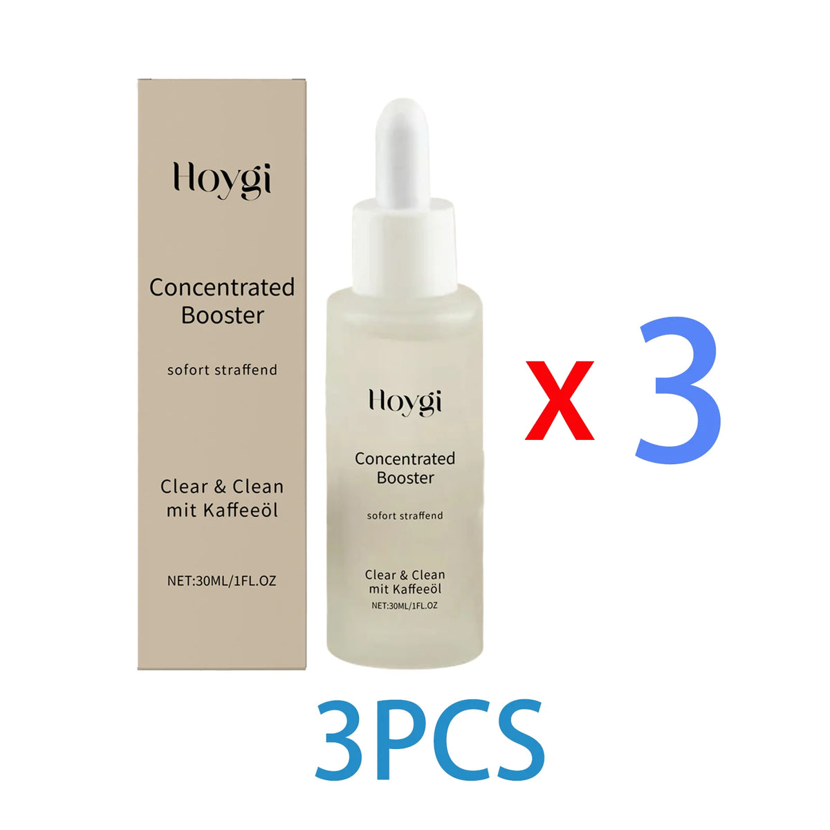 Hydrating Lifting Facial Serum for Dry Sensitive Skin Brightening Face Essence with Coffee Seed Oil Soft Smooth Non Greasy 30ml Zpaxo 3PCS Friend Pack
