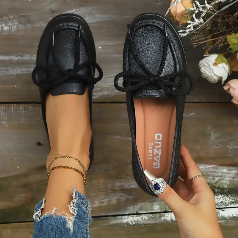 2026 Spring Autumn Shallow Mouth Casual Thick Soled Single Shoes Zpaxo