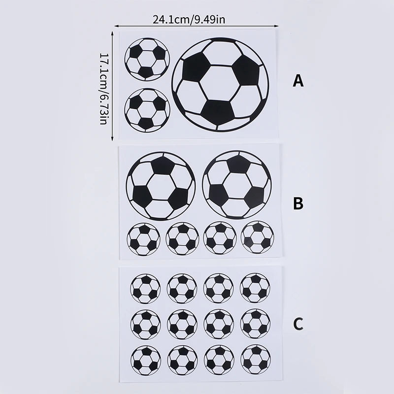 Football Soccer Wall Stickers Self-Adhesive Vinyl Wall Decals for Kids Sport Bedroom Refrigerator Sticker Home Decoration Zpaxo