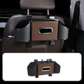 Car Backseat Organizer with Cup Holder & Lid | Hanging Storage