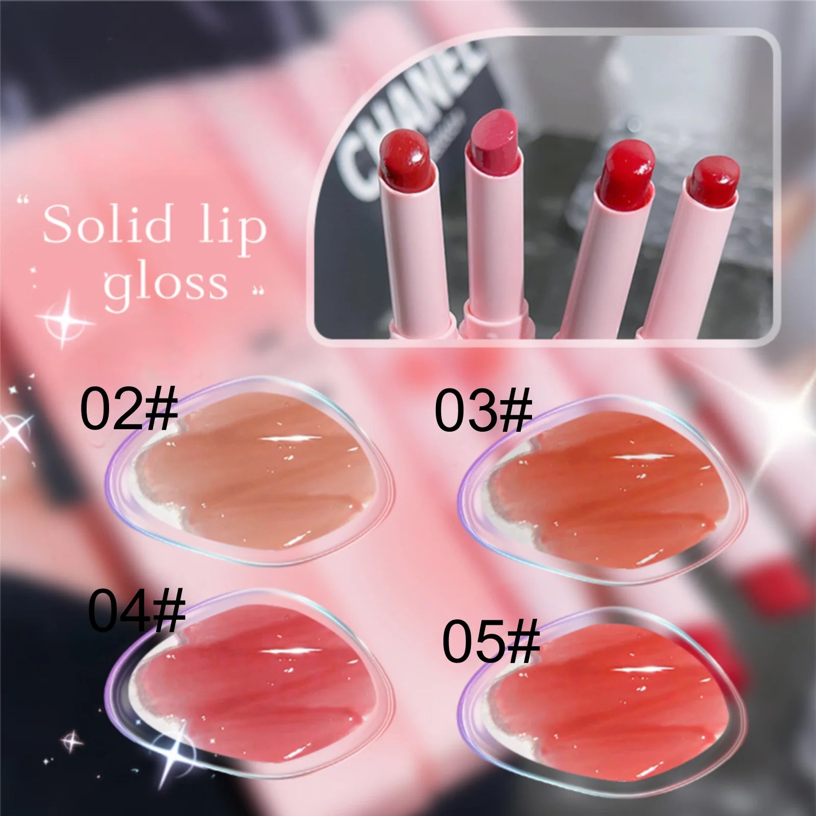 1PC Pink, Moisturizing, Nourishing, Water-Gloss Mirror Finish, Long-Lasting,Tinted Lipstick with Hydrating Formula,Holiday Gifts Zpaxo