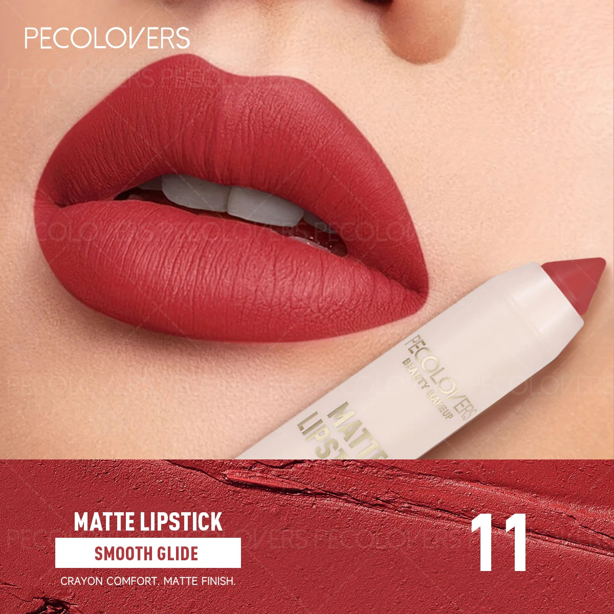 Matte Crayon Lipstick-long-lasting Easy Moisturizing Versatile Lip Zpaxo 11