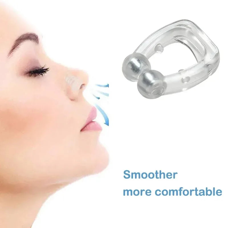 Silicone Nasal Breathing Clip – Portable Sleep Aid Nose Clip