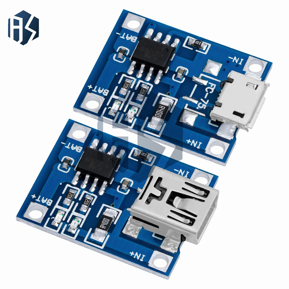 TP4056 5V 1A USB Li-ion Battery Charger Module, Dual Function Charging Board Without Protection Circuit Zpaxo